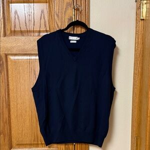 Peter Millar Men's Dark Blue V-Neck Sweater Vest